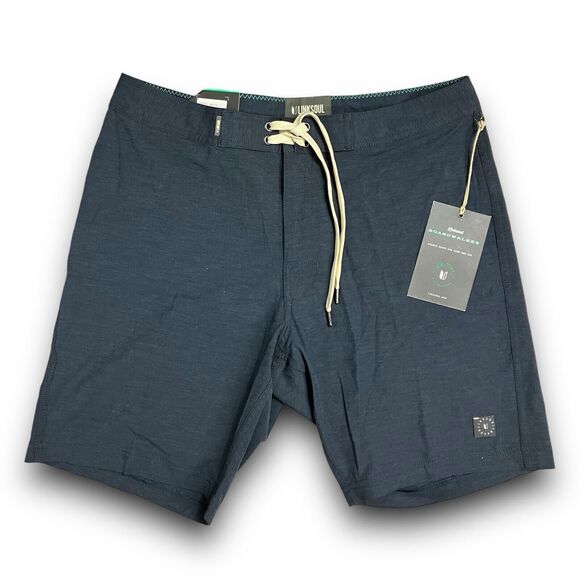 Linksoul Shorts Mens 33 Navy Blue Boardwalker Boardshorts Casual Beach LS6113 - Picture 11 of 11